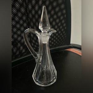 hand blown glass cruet